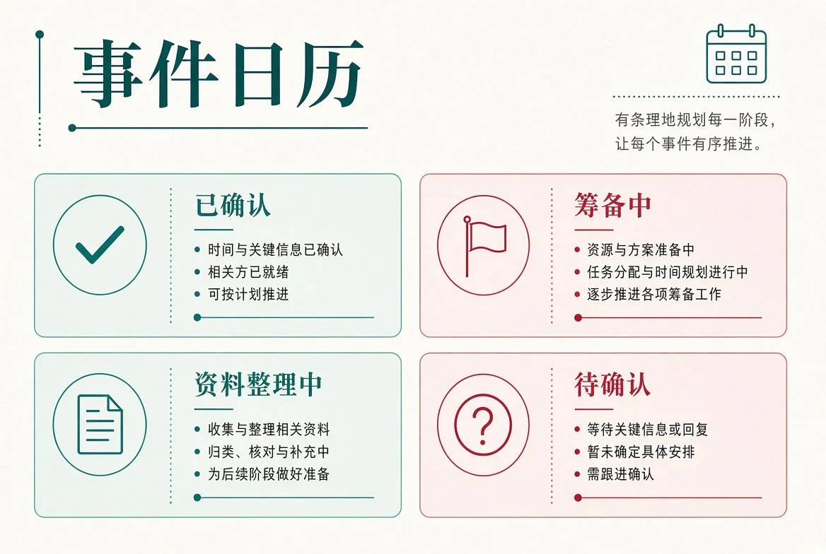 事件日历配图